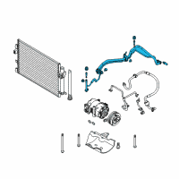 OEM 2013 Ford Focus Front Pressure Hose Diagram - AV6Z-19A834-V