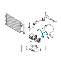 OEM 2013 Ford Focus AC Hose Diagram - CV6Z-19972-A