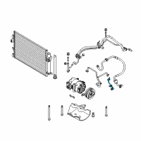 OEM Ford Focus AC Line Diagram - BV6Z-19E631-A