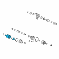 OEM 2022 Honda HR-V Set, Inboard Joint Diagram - 44310-T7W-305