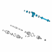 OEM 2021 Honda HR-V Shaft Assembly, Half Diagram - 44500-T7J-H00