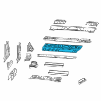 OEM Ram ProMaster 3500 Floor Pan-Front Floor Diagram - 68159482AA