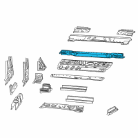 OEM 2020 Ram ProMaster 3500 Floor Pan-Rear Floor Diagram - 68185887AB