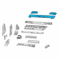 OEM 2014 Ram ProMaster 3500 Floor Pan-Rear Floor Diagram - 68185332AC