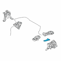 OEM 2022 Toyota Prius Prime Stay Bracket Diagram - 12328-37010