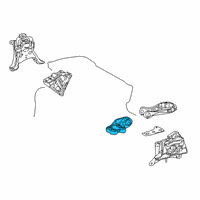 OEM 2022 Toyota Corolla Rear Mount Bracket Diagram - 12364-0T050