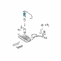 OEM Toyota Camry Fuel Pump Diagram - 77020-06121