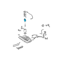 OEM 2007 Toyota Camry Fuel Filter Diagram - 23300-28050