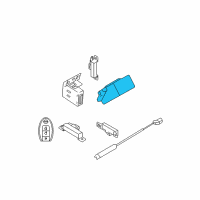 OEM Nissan Rogue CONTROLER Assembly-Key Less Diagram - 28595-JM00A