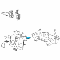 OEM Pontiac Cup Holder Diagram - 15812206