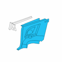 OEM 2008 Chrysler Sebring Panel-Quarter Trim Diagram - XR10BD1AC