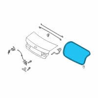 OEM 2013 Hyundai Sonata Weatherstrip-Trunk Lid Opening Diagram - 87321-3Q000