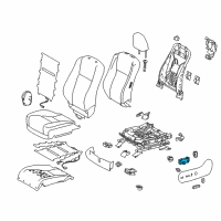 OEM 2016 Toyota Highlander Adjuster Switch Diagram - 84070-0E051