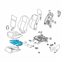 OEM 2019 Toyota Highlander Seat Cushion Heater Diagram - 87510-0E141