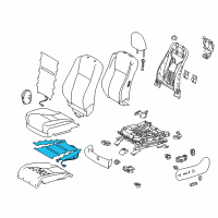 OEM 2017 Toyota Highlander Seat Cushion Heater Diagram - 87510-0E141