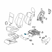 OEM 2011 Lexus CT200h Control Sub-Assy, Seat Heater Diagram - 87501-76011