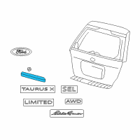 OEM Ford Applique Diagram - 8F9Z-74402A30-AA