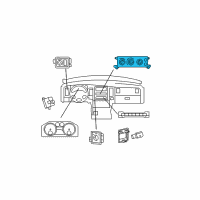 OEM 2009 Dodge Ram 1500 Control-A/C And Heater Diagram - 55056826AL