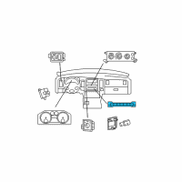 OEM 2009 Dodge Ram 1500 Switch-Instrument Panel Diagram - 68026055AC