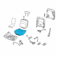 OEM 2007 Mercury Grand Marquis Seat Cushion Pad Diagram - 5W7Z-54632A23-CB