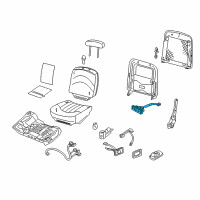 OEM 2004 Mercury Grand Marquis Seat Switch Diagram - 7W1Z-14A701-CA