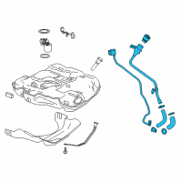 OEM 2017 Buick LaCrosse Filler Pipe Diagram - 84273737