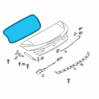 OEM 2020 BMW 840i TRUNK LID SEALING Diagram - 51-76-7-417-340