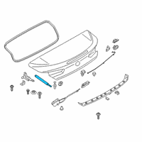 OEM 2020 BMW 840i xDrive Support Spring, Trunk Lid Diagram - 51-24-7-417-342