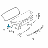 OEM 2022 BMW M8 Left Trunk Lid Hinge Diagram - 41-00-7-417-337