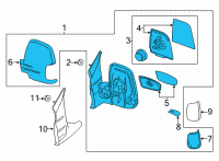 OEM Ford Transit-350 HD MIRROR ASY - REAR VIEW OUTER Diagram - LK4Z-17682-BA