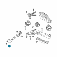 OEM 2021 BMW 540i xDrive Engine Mount Torque Strut Diagram - 22326878246