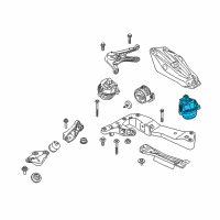 OEM 2020 BMW M340i Engine Mount Left Diagram - 22-11-6-860-471