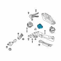 OEM 2020 BMW X4 Gearbox Mount Diagram - 22-32-6-860-534