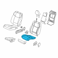 OEM 2020 Acura TLX Pad Complete Right, Front Cus Diagram - 81137-TZ3-A21