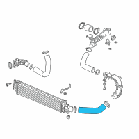 OEM Honda Hose, Intercooler Outlet (A) Diagram - 17291-6A0-A01