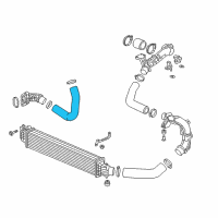 OEM Honda Hose, Intercooler In. Diagram - 17281-6A0-A01