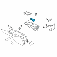 OEM 2011 Ford Mustang Cup Holder Diagram - AR3Z-6313562-AA