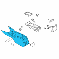 OEM 2011 Ford Mustang Console Assembly Diagram - AR3Z-63045A36-AA