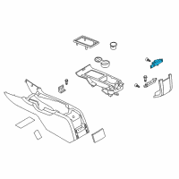 OEM 2010 Ford Mustang Latch Diagram - AR3Z-63061A34-AC