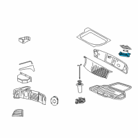 OEM 2004 Ford Thunderbird Luggage Lamp Diagram - 4W6Z-13776-AB