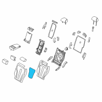 OEM 2016 BMW X5 Heating Element, Comfort Backrest Diagram - 52-20-7-364-135