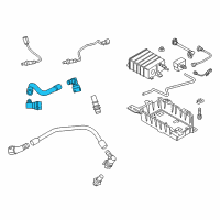 OEM Ford Mustang PCV Tube Diagram - FR3Z-6758-C