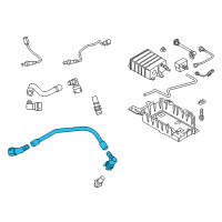 OEM 2015 Ford Mustang Vent Tube Diagram - FR3Z-6A664-B