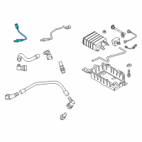 OEM Lincoln Continental Upper Oxygen Sensor Diagram - FB5Z-9F472-A