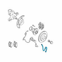 OEM 2005 Infiniti Q45 Hose Assy-Brake, Front Diagram - 46210-AR01B