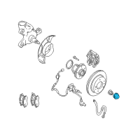 OEM Infiniti Cap-Hub Front Wheel Diagram - 40234-65F00