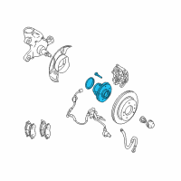 OEM 2005 Infiniti Q45 Road Wheel Hub Assembly, Front Right Diagram - 40200-AR00A