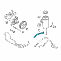 OEM 2016 BMW X5 Radiator Return Line Diagram - 32-41-6-855-248