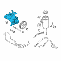 OEM 2014 BMW X5 Power Steering Pump Diagram - 32-41-6-867-161