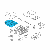 OEM Ford F-250 Super Duty Seat Cushion Pad Diagram - BC3Z-25632A23-B